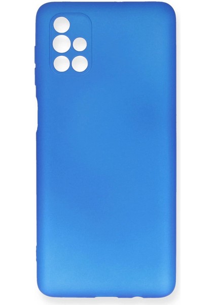 Samsung Galaxy M51 Kılıf First Silikon - Mavi