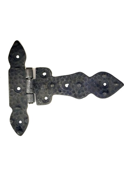 Antika Tarz Dekoratif Pirinç Kuyruklu Düğmeli Menteşe No1 - 117X142 mm, Oksit