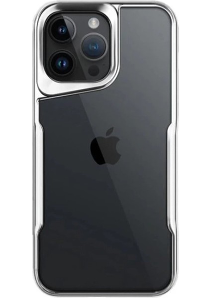 Newface Iphone 15 Pro Max Kılıf Boyi Silikon Kapak - Gümüş