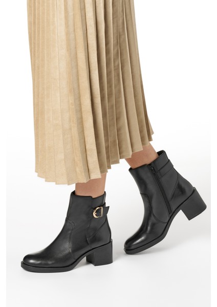 Kadın Siyah D Serılda 60 A - Smo.lea Tokalı Fermuarlı Topuklu Deri Bot D56XXA00043C9999 fiyatları