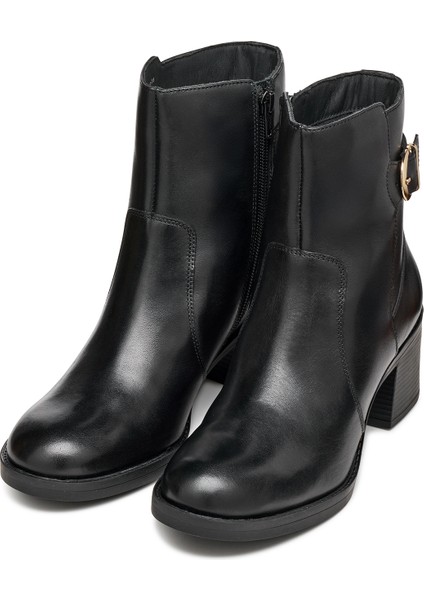 Kadın Siyah D Serılda 60 A - Smo.lea Tokalı Fermuarlı Topuklu Deri Bot D56XXA00043C9999 modelleri