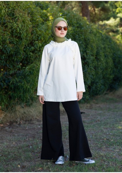 Tesettür Eşofman Üstü -Ekru fiyatları