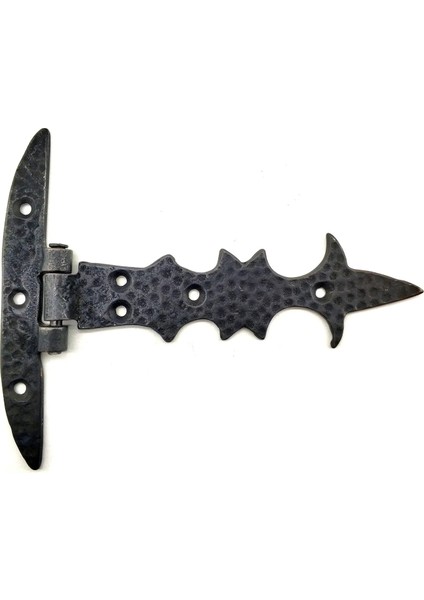 Antika Tarz Dekoratif Pirinç Kuyruklu Lale Menteşe - Dar Kasa, Oksit