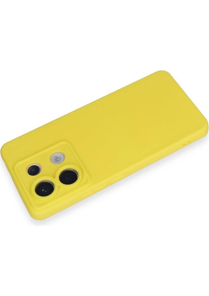 Newface Xiaomi Redmi Note 13 Pro 5g Kılıf Nano Içi Kadife Silikon - Sarı modelleri