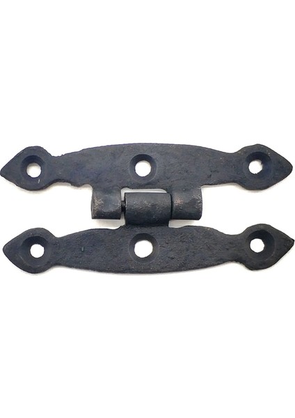 Antika Tarz Dekoratif Pirinç Dar Menteşe - 75X39 mm, Oksit