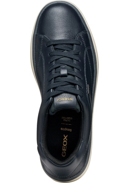 Erkek Lacivert U Spherıca Ecub-1.1 B Abx Bağcıklı Deri Sneaker U56LUC00046C4002 indirimleri