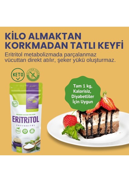 Eritritol Ketojenik Vegan 2 x 1 kg indirimleri