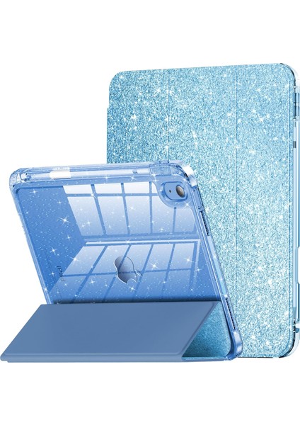 iPad Mini 7 / iPad Mini 6 Için Tablet Kılıfı, Kız Çocukları Için Parıltılı Şeffaf Otomatik Uyanma/uyku Özellikli Simli Kapak (Yurt Dışından)