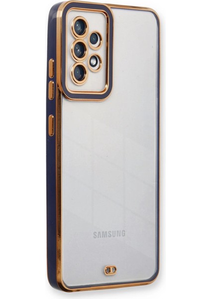 Samsung Galaxy A23 4g Kılıf Liva Lens Silikon - Mavi