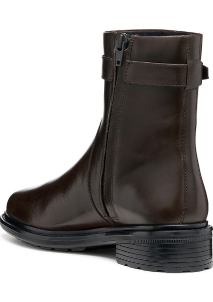 Kadın Kahverengi D Walk Pleasure A - Shı.lea Fermuarlı Deri Bot D56TGA000AAC6024 fiyatları