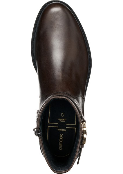 Kadın Kahverengi D Walk Pleasure A - Shı.lea Fermuarlı Deri Bot D56TGA000AAC6024 indirimleri