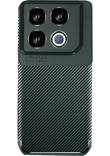 Infinix Gt 20 Pro Kılıf Auto Focus Karbon Kapak - Koyu Yeşil