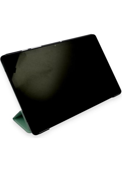 Samsung Galaxy T970 Tab S7 Plus 12.4 Kılıf Tablet Smart Kılıf - Koyu Yeşil fırsatları