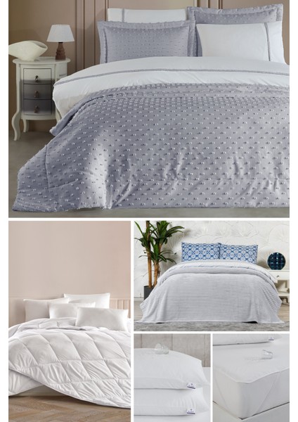 Nora Çeyiz Paketi 14 Parça Gri