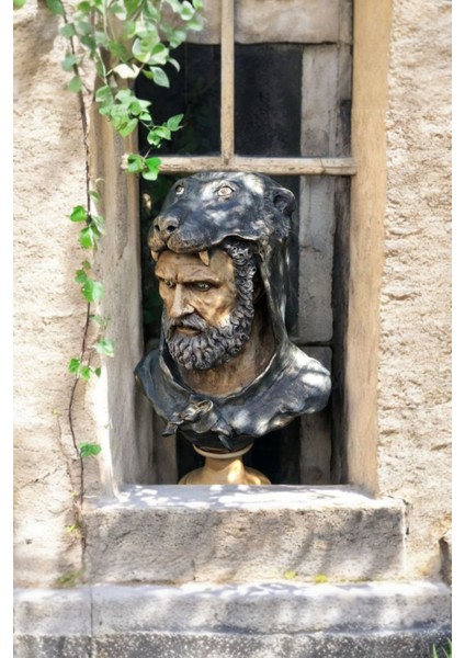 Dekoratif Polyester Herkül Büst