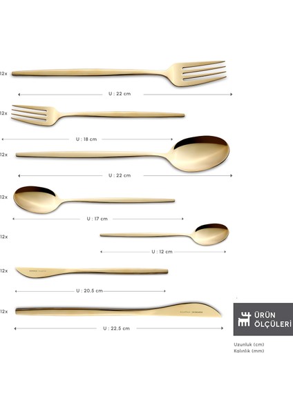 Camille 12 Kişilik 84 Parça Çatal Kaşık Bıçak Takımı fiyatları