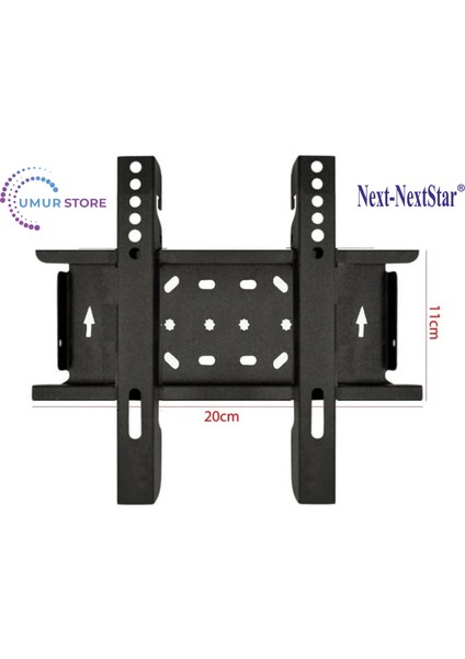 Next 24” YE-24020 D2 24" HD 19”- 27” inç (55-70cm) Lcd Led TV Sabit Askı Aparatı modelleri