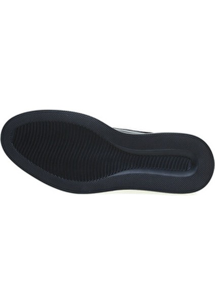 Siyah Deri Klasik Ayakkabı Erkekler İçin Düz Taban Şık Tasarım