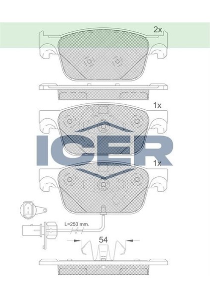 Balata Fıslı On Audı A4 (8W2,B9) 1.4 Tfsı 2015-/A4 (8W2,B9) 2.0 Tfsı 2015-/A4 (8W2,B9) 2.0 Tdı 2015-/A4 (8WH,B9) Allroad Quattro 3.0 Tdı 2016-/A5(F53) 1.4 Tfsı 2017-/A5 (F53) 2.0 Tdı 2017- 8W0698151AB
