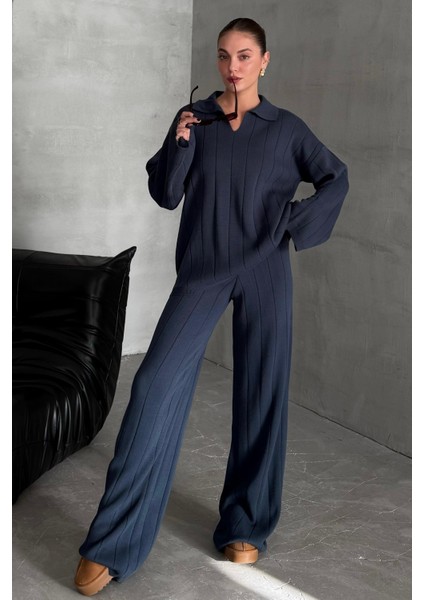 Mavi Polo Yaka Triko Takım - 4588 fiyatları