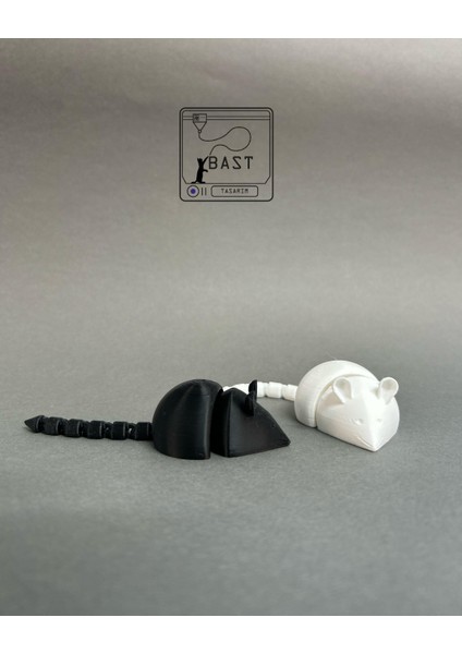 Bast Tasarım 3D Yazıcı Hareketli Eklemli Fare Oyuncak Figür fırsatları