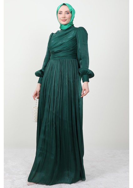 Ipek Tesettür Elbise Zümrüt modelleri