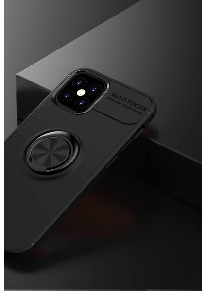 Iphone 12 Mini Kılıf Range Yüzüklü Silikon - Siyah fiyatları
