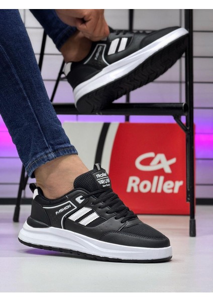 Erkek Anorak Fuspetli Spor Ayakkabı - Siyah Beyaz