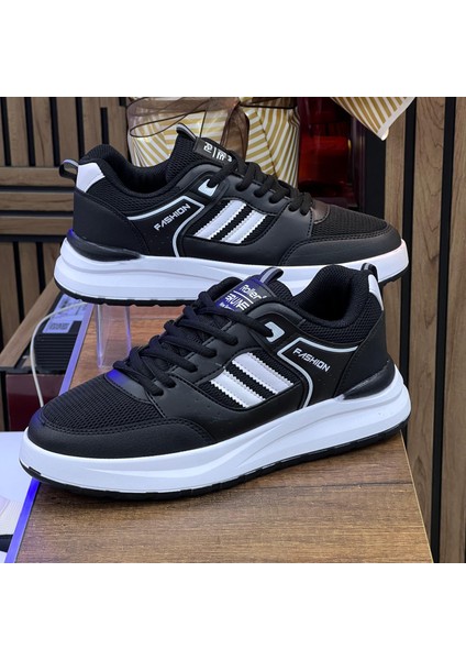 Erkek Anorak Fuspetli Spor Ayakkabı - Siyah Beyaz modelleri
