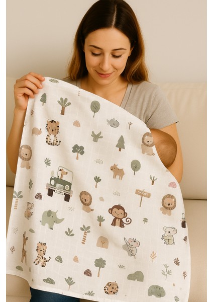 %100 Pamuk Müslin Örtü & Battaniye Oeko-Tex Sertifikalı indirimleri