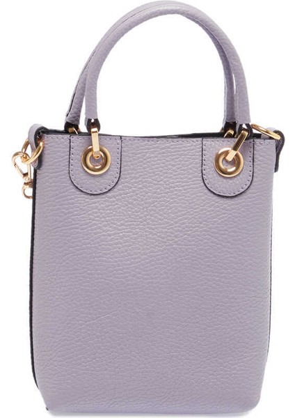 Lila Hakiki Deri Kadın Çapraz Askılı Çanta - S23K1BC80095-P5M