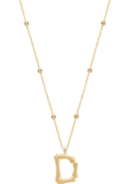 Silver 925 Ayar Gümüş Harf Kolye