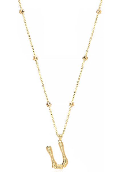 Silver 925 Ayar Gümüş Harf Kolye