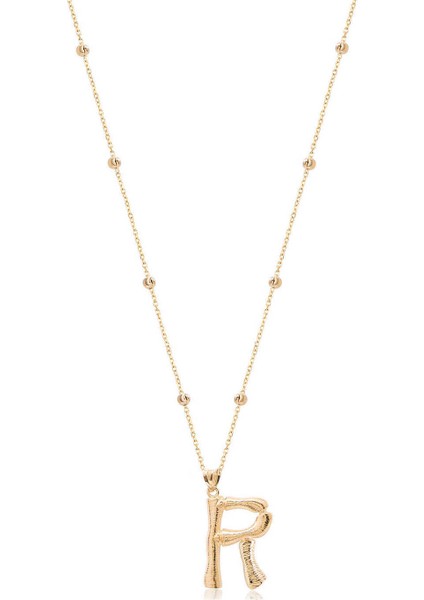 Silver 925 Ayar Gümüş Harf Kolye