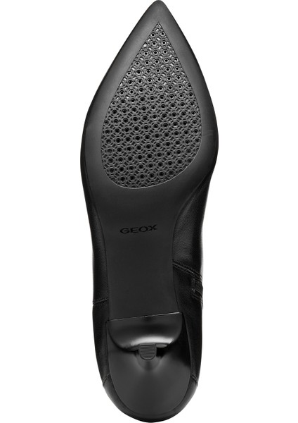 Kadın Siyah D Kleopy B - Nappa Sheep Lea Fermuarlı Ince Topuklu Deri Bot D56YBB000TUC9999