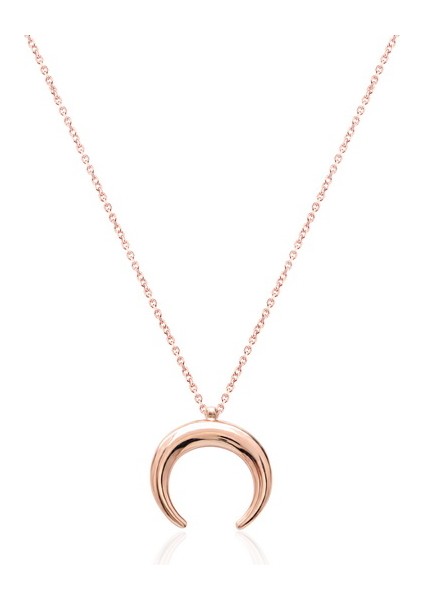 Silver 925 Ayar Hilal Kolye