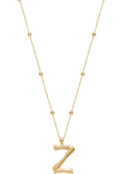 Bambu Z Harfi Gümüş Kolye