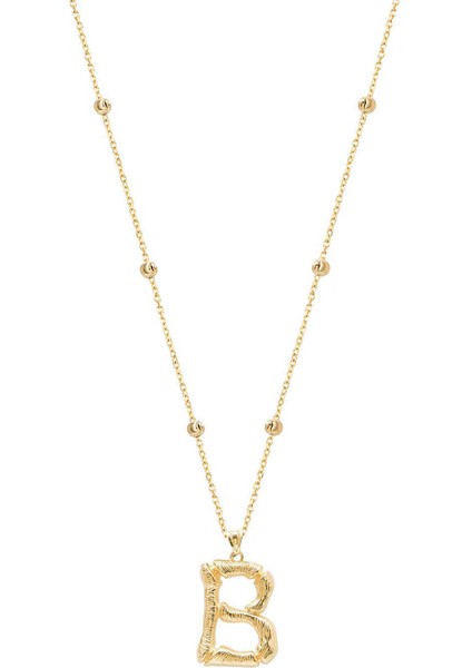 Silver 925 Ayar Gümüş Harf Kolye