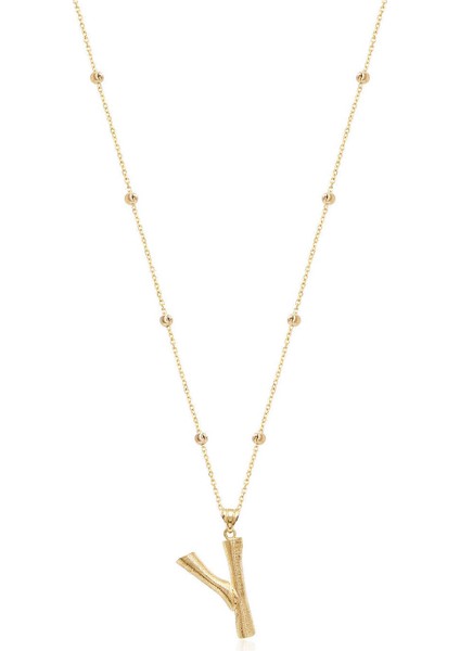 Silver 925 Ayar Gümüş Harf Kolye