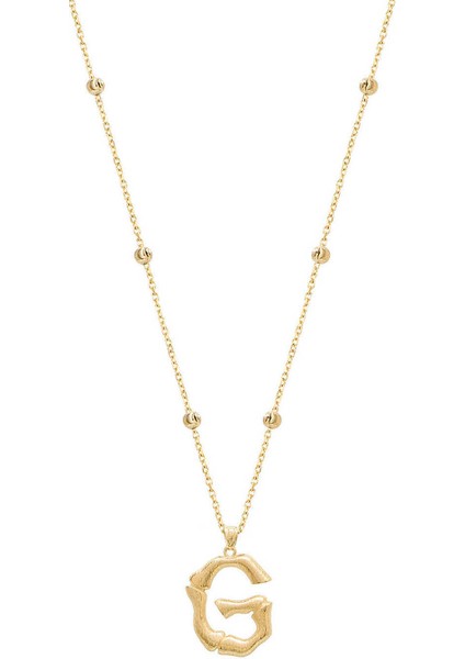 Silver 925 Ayar Gümüş Harf Kolye