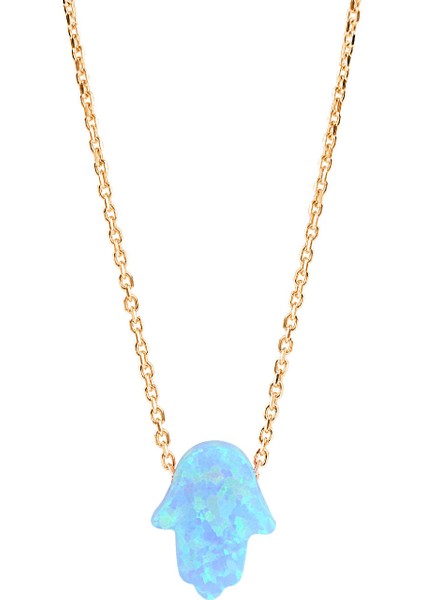 925 Ayar Gümüş Opal Hamsa Bileklik