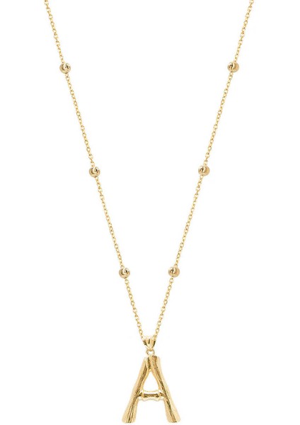 Silver 925 Ayar Gümüş Harf Kolye