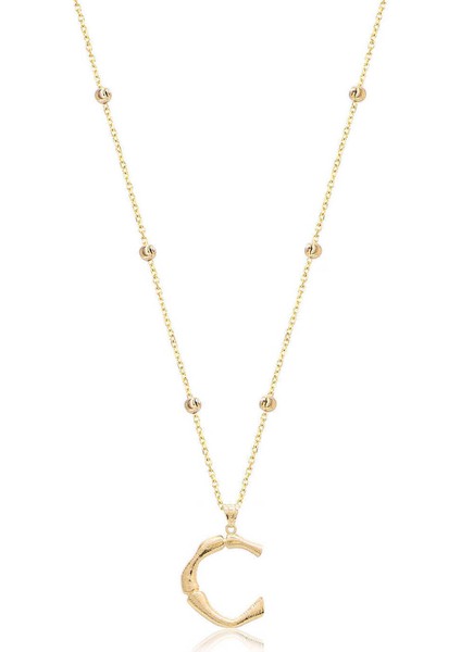 Silver 925 Ayar Gümüş Harf Kolye