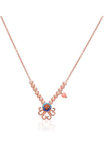 925 Ayar Gümüş Minik Toplu Ahtapot Kolye