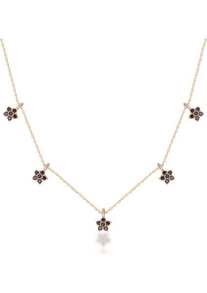 925 Ayar Gümüş Zirkon Taşlı Yıldız Kolye