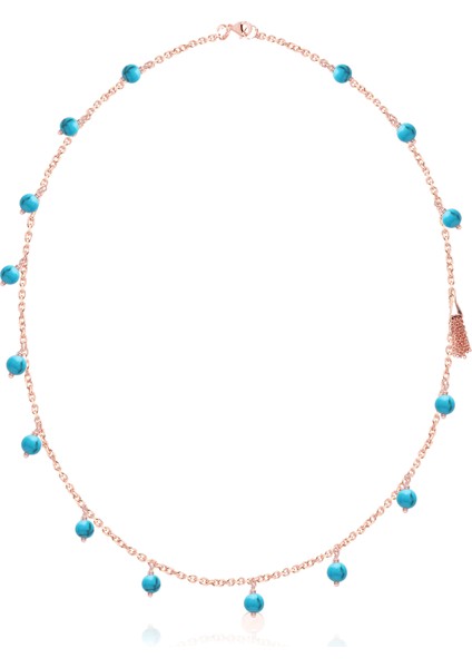 925 Ayar Gümüş Boncuklu Kolye