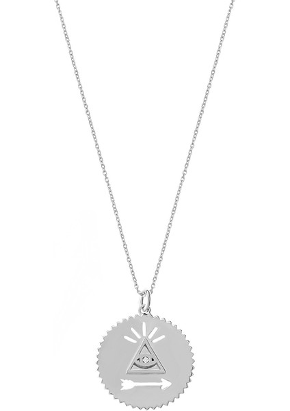 Silver 925 Ayar Zirkon Taşlı Damla Kolye