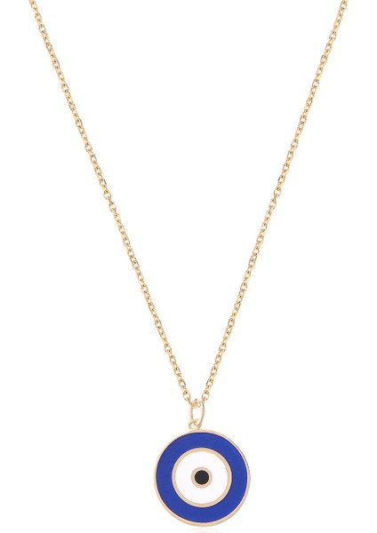 Silver 925 Ayar Yuvarlak Mineli Kolye