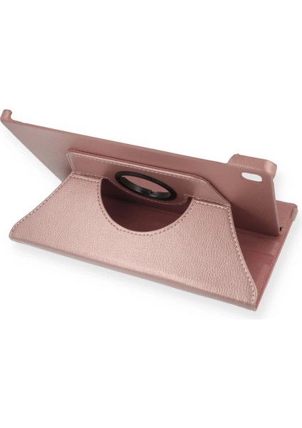 Samsung Galaxy T500 Tab A7 10.4 Kılıf 360 Tablet Deri Kılıf - Rose Gold
