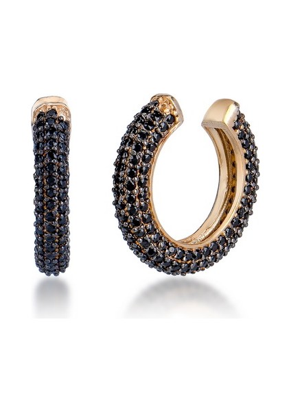 Silver 925 Ayar Zirkon Taşlı Kıkırdak Küpe